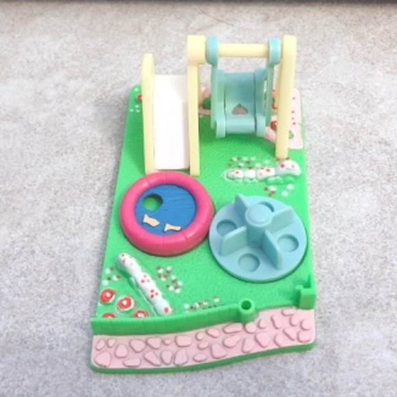 Vintage Polly Pocket Playground Slides and Swing - Picture 1 of 3